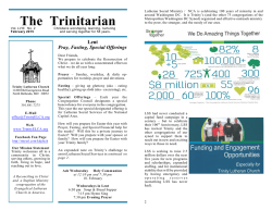 February 2015 Trinitarian