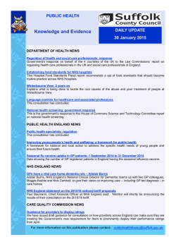 30 January 2015 - Suffolk County Council