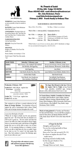 St. Francis of Assisi - St. Francis Catholic Church