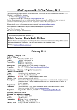 GEA Events Program