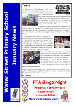 30 January 2015 - Water Street School