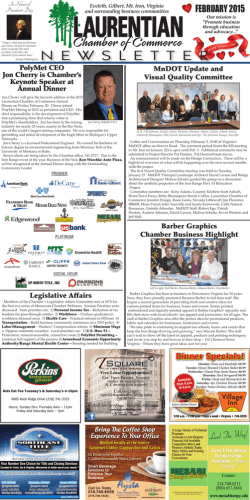 Monthly Newsletter - Laurentian Chamber of Commerce