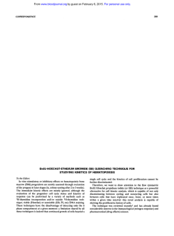 BrdU-HOECHST-ETHIDIUM BROMIDE (EB) QUENCHING