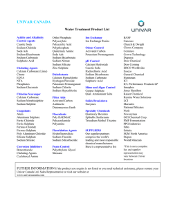 Water treatment - Wallace Control Systems