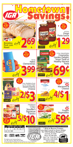 Weekly Ad - Brown County IGA