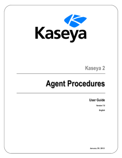 Scheduling Agent Procedures