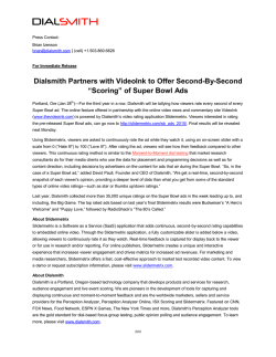 &ldquo;Scoring&rdquo; of Super Bowl Ads