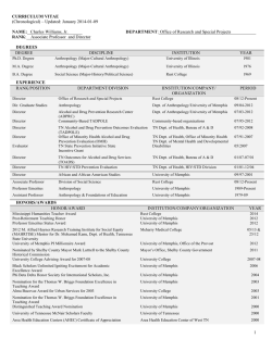 1 CURRICULUM VITAE - Dr. Charles Williams