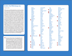 Disclaimer - The PRS Group, Inc.