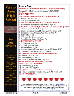 February 2015 Newsletter now available