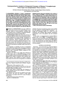Semiquantitative Analysis of Integrated Genomes of Human