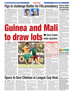 Spurs to face Chelsea in League Cup final