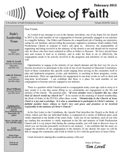 February 2015 - Faith Presbyterian Church