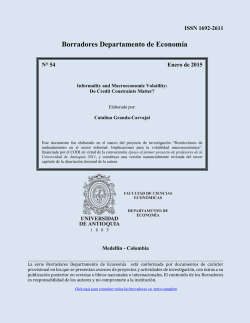 Borradores Departamento de Econom&iacute;a