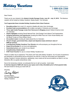 InsIde Passage CruIse