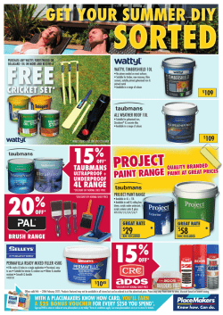 15% FREE - PlaceMakers