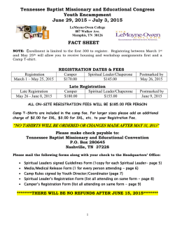 Download Schedule of Activities