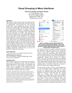 Visual Grouping in Menu Interfaces