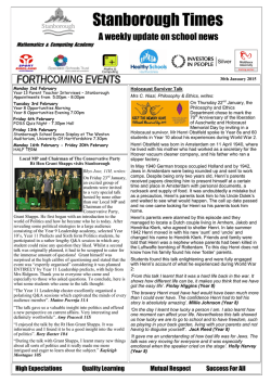 Stanborough Times - Stanborough School