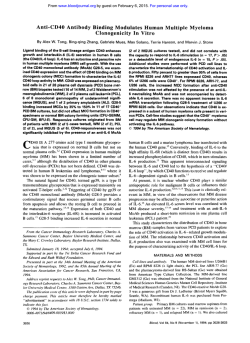 Anti-CD40 Antibody Binding Modulates Human Multiple