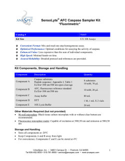 SensoLyte AFC Caspase Sampler Kit *Fluorimetric*