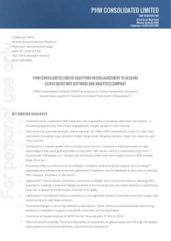 For personal use only - Australian Securities Exchange