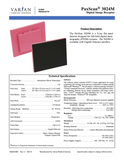 PaxScan&reg; 3024M - Varian Medical Systems