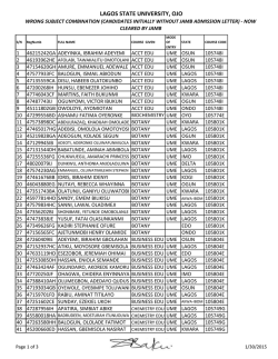 candidates withount admission letters: now cleared by jamb