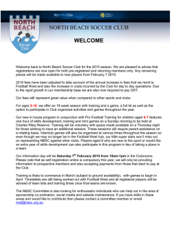 registration - North Beach Soccer Club