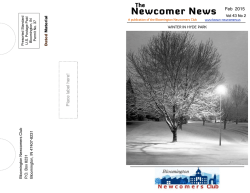 February Booklet - btown