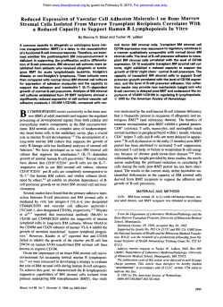 Reduced Expression of Vascular Cell Adhesion Molecule-l