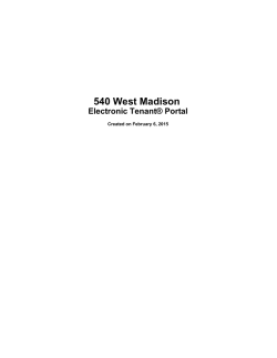 Download 540 West Madison Electronic Tenant&reg; Portal PDF