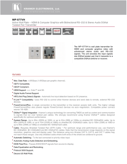 WP-577VH - Kramer Electronics