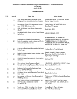 Sl No Paper ID Paper Title Author Names 1 11 Scale