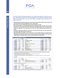 Meeting: 2014 full year and fourth quarter results