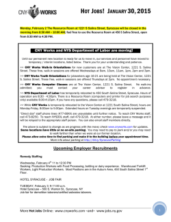 Syracuse Hot Jobs List