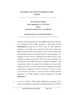 BEFORE THE ADJUDICATING OFFICER