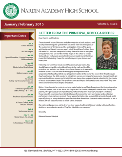 Newsletter - Nardin Academy