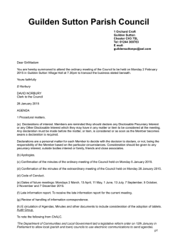 PC agenda - Guilden Sutton
