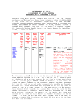 dps/mrpu/igcar/cap/8156/tpt-1639 - Indira Gandhi Centre for Atomic