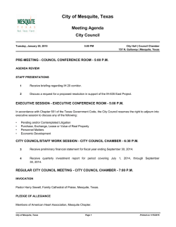 View Most Recent Agenda