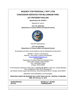 REQUEST FOR PROPOSAL (&ldquo;RFP&rdquo;) FOR