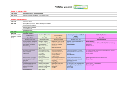 Tentative program - 16th Australian International Aerospace Congress
