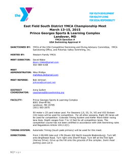 2015 district meet notice - Hagerstown YMCA Gators Swim Team