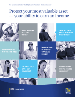 Protect your most valuable asset &mdash; your ability to earn an income