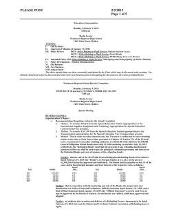 Meeting Posting - Wachusett Regional School District