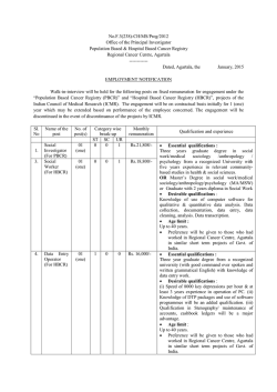 Walk-in-interview for the post of Social Investigator, Social Worker