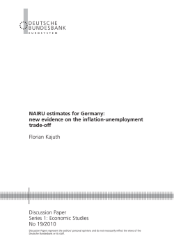 NAIRU estimates for Germany: new evidence on the
