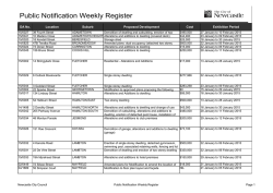 DA List 28 January 2015 - Newcastle City Council
