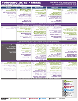Miami-Dade Print Calendar - Miami Association of Realtors